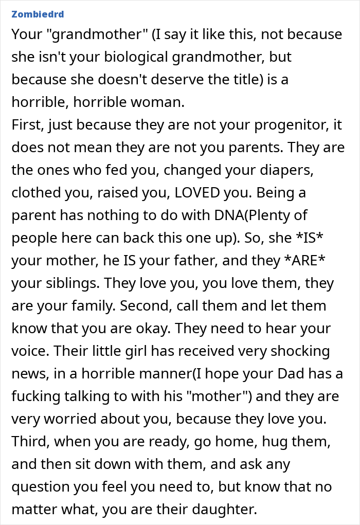 Woman In Shambles After Grandmother Reveals Her Family Secret In The Most Cruel Way Woman In Shambles After Grandmother Reveals Her Family Secret In The Most Cruel Way