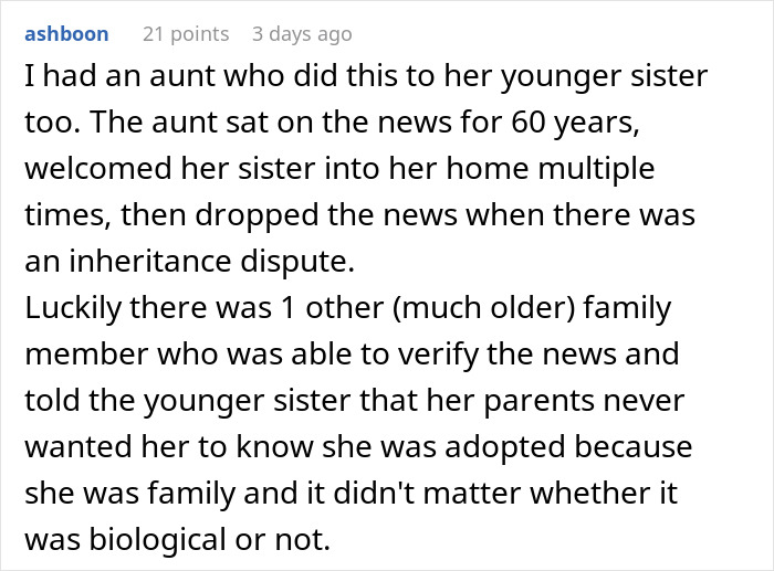 Woman In Shambles After Grandmother Reveals Her Family Secret In The Most Cruel Way Woman In Shambles After Grandmother Reveals Her Family Secret In The Most Cruel Way