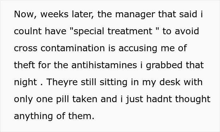 Woman Has Allergy Emergency, Can’t Believe Manager’s Reaction Woman Has Allergy Emergency, Can’t Believe Manager’s Reaction