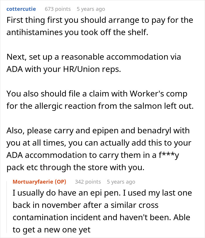 Woman Has Allergy Emergency, Can’t Believe Manager’s Reaction Woman Has Allergy Emergency, Can’t Believe Manager’s Reaction