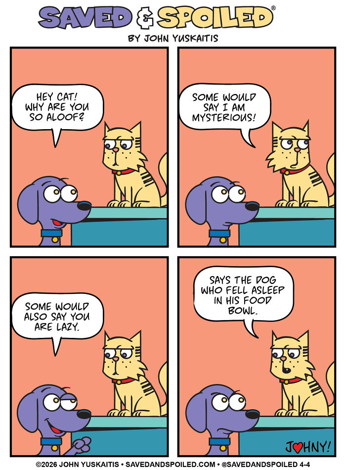 25 New Comics About My Dog And Cat, Who Couldn’t Be More Different If They Tried 25 New Comics About My Dog And Cat, Who Couldn’t Be More Different If They Tried