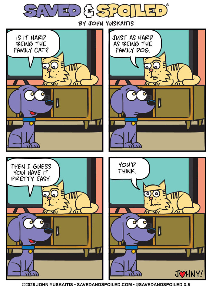 25 New Comics About My Dog And Cat, Who Couldn’t Be More Different If They Tried 25 New Comics About My Dog And Cat, Who Couldn’t Be More Different If They Tried