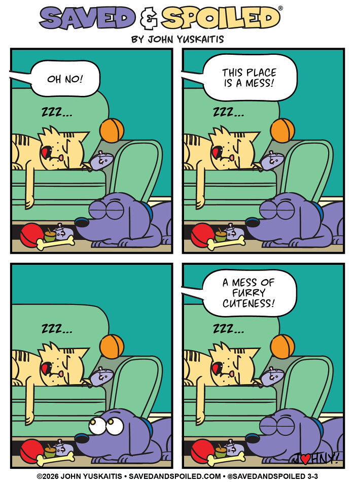 25 New Comics About My Dog And Cat, Who Couldn’t Be More Different If They Tried 25 New Comics About My Dog And Cat, Who Couldn’t Be More Different If They Tried
