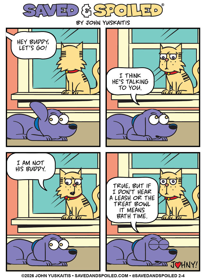 25 New Comics About My Dog And Cat, Who Couldn’t Be More Different If They Tried 25 New Comics About My Dog And Cat, Who Couldn’t Be More Different If They Tried