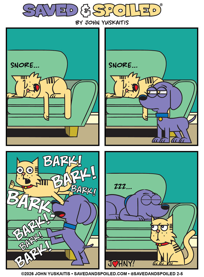 25 New Comics About My Dog And Cat, Who Couldn’t Be More Different If They Tried 25 New Comics About My Dog And Cat, Who Couldn’t Be More Different If They Tried