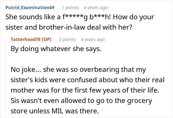 Narcissistic MIL Decides DIL&rsquo;s Sis Should Abide By Her Rules, Loses It After Always Being Challenged