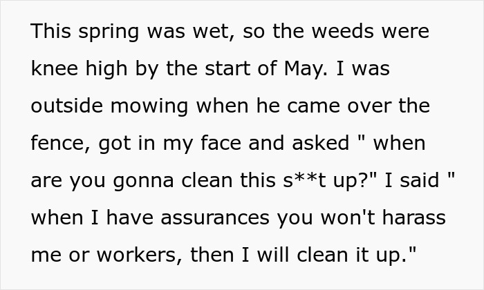 Entitled Neighbor Tries To Report A Homeowner, Gets Caught Breaking The Rules Himself Entitled Neighbor Tries To Report A Homeowner, Gets Caught Breaking The Rules Himself