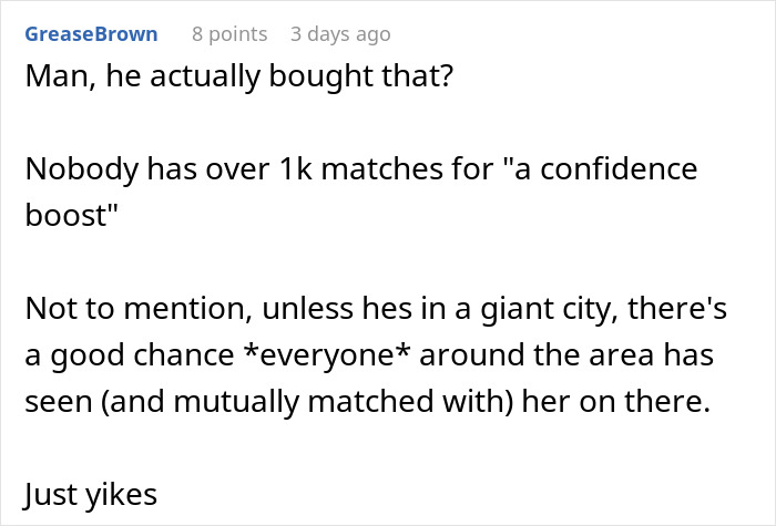 Wife Collects 1000 Tinder Matches Behind Hubby’s Back, Says She Was Looking For Confidence, Not Men Wife Collects 1000 Tinder Matches Behind Hubby’s Back, Says She Was Looking For Confidence, Not Men