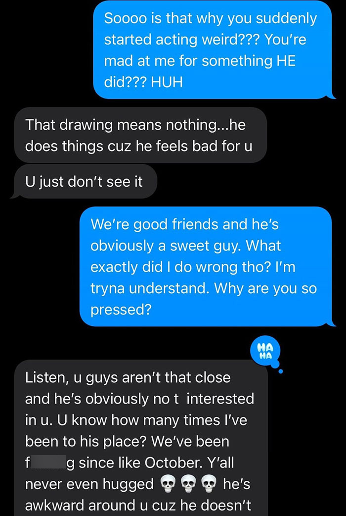 24YO Gets Her Portrait From A Guy, It Reveals Her Bestie’s Racist Colors As She Has A Crush On Him 24YO Gets Her Portrait From A Guy, It Reveals Her Bestie’s Racist Colors As She Has A Crush On Him