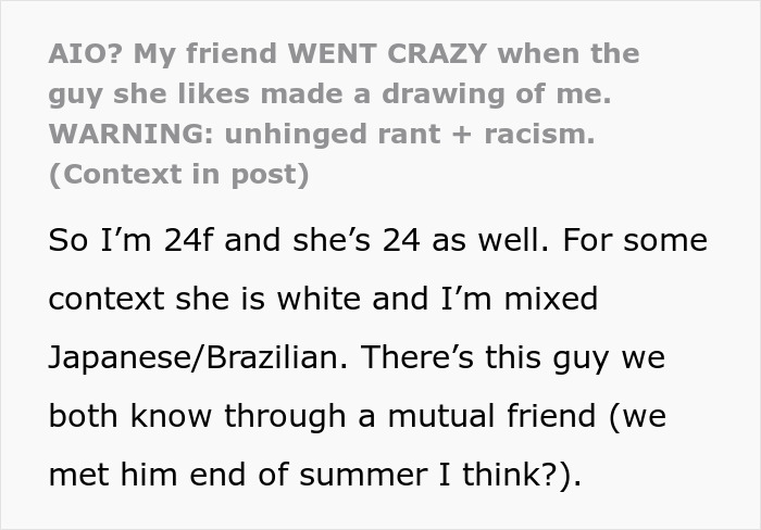 24YO Gets Her Portrait From A Guy, It Reveals Her Bestie’s Racist Colors As She Has A Crush On Him 24YO Gets Her Portrait From A Guy, It Reveals Her Bestie’s Racist Colors As She Has A Crush On Him