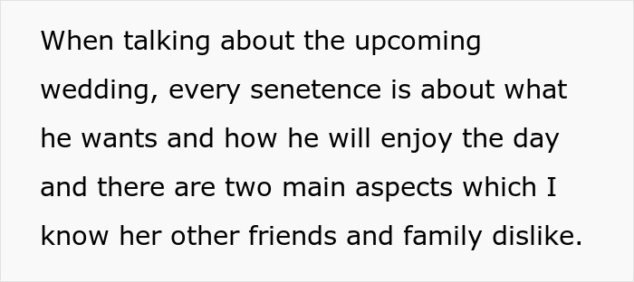 Woman Prioritizes Fiancé’s Wishes For Wedding, Gets Upset When Guests Don’t Share The Excitement Woman Prioritizes Fiancé’s Wishes For Wedding, Gets Upset When Guests Don’t Share The Excitement