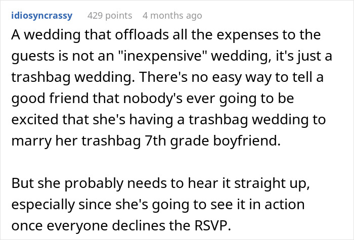 Woman Prioritizes Fiancé’s Wishes For Wedding, Gets Upset When Guests Don’t Share The Excitement Woman Prioritizes Fiancé’s Wishes For Wedding, Gets Upset When Guests Don’t Share The Excitement