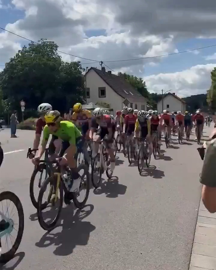 Bike Race Descends Into Chaos After Elderly Woman Charges Into Course On Mobility Scooter, Prompts Mass Crash