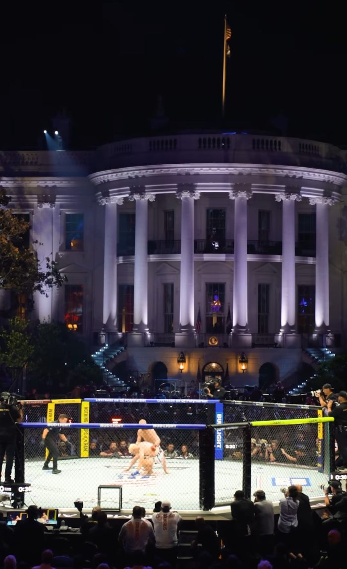 Trump Photo At White House UFC Event Confirms Secret Under President’s Suits People Have Suspected For Years Trump Photo At White House UFC Event Confirms Secret Under President’s Suits People Have Suspected For Years