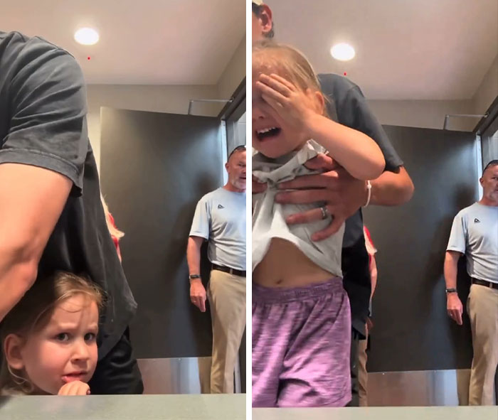 “Male Karen” Harasses Dad Helping His Daughter In Restroom Until Girl Cries, Gets Just Treatment From Manager “Male Karen” Harasses Dad Helping His Daughter In Restroom Until Girl Cries, Gets Just Treatment From Manager