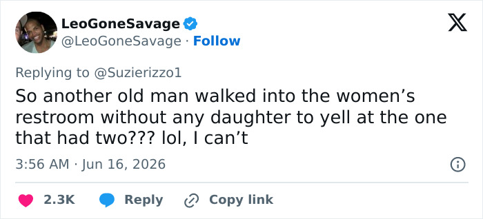 “Male Karen” Harasses Dad Helping His Daughter In Restroom Until Girl Cries, Gets Just Treatment From Manager “Male Karen” Harasses Dad Helping His Daughter In Restroom Until Girl Cries, Gets Just Treatment From Manager