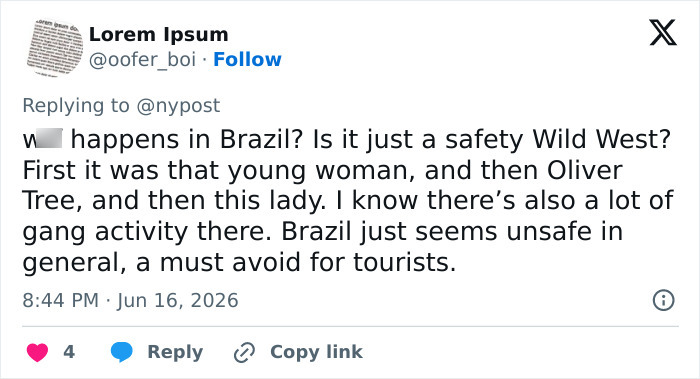 Second Woman In Brazil Fatally Plunges 100 Feet In Dumbfounding Hiking Accident After Rope Jumping Tragedy Second Woman In Brazil Fatally Plunges 100 Feet In Dumbfounding Hiking Accident After Rope Jumping Tragedy