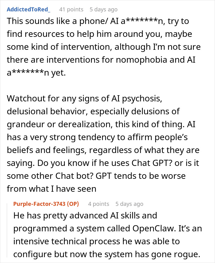 Unemployed Man Trapped In An AI Echo Chamber While Wife Tries To Keep Up With Reality Alone Unemployed Man Trapped In An AI Echo Chamber While Wife Tries To Keep Up With Reality Alone