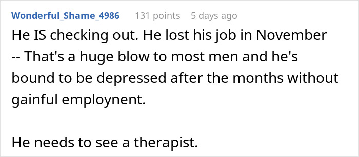Unemployed Man Trapped In An AI Echo Chamber While Wife Tries To Keep Up With Reality Alone Unemployed Man Trapped In An AI Echo Chamber While Wife Tries To Keep Up With Reality Alone