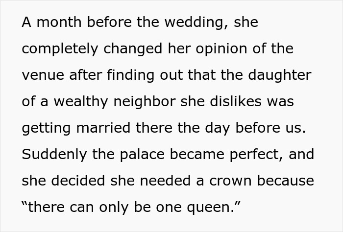 MIL Acts Like She’s The One Marrying Her Own Son, Can’t Believe People Are Disgusted