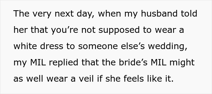 MIL Acts Like She’s The One Marrying Her Own Son, Can’t Believe People Are Disgusted