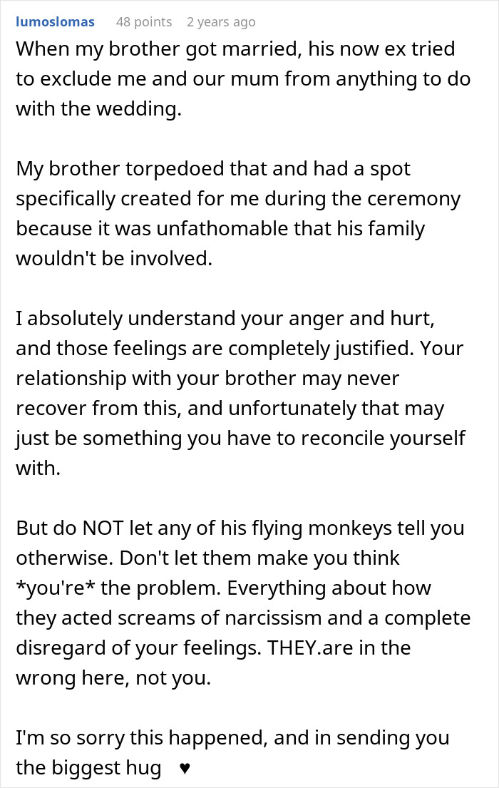 Woman Becomes Estranged From Beloved Brother After Fake Wedding Drama Destroys Trust Woman Becomes Estranged From Beloved Brother After Fake Wedding Drama Destroys Trust