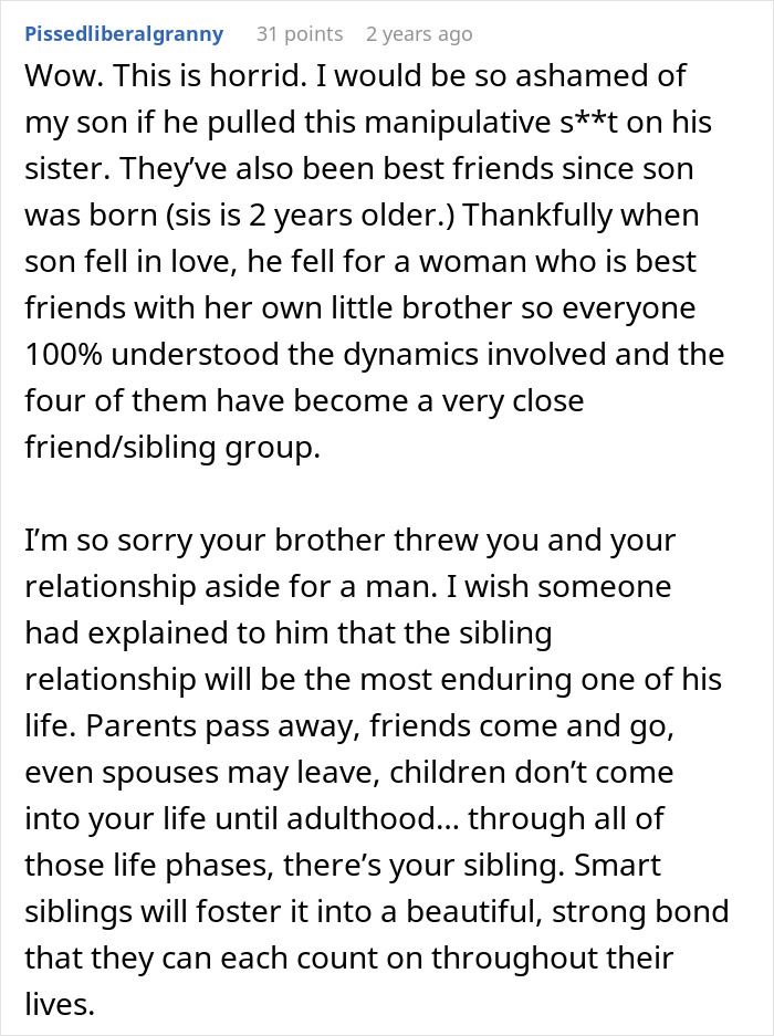 Woman Becomes Estranged From Beloved Brother After Fake Wedding Drama Destroys Trust Woman Becomes Estranged From Beloved Brother After Fake Wedding Drama Destroys Trust