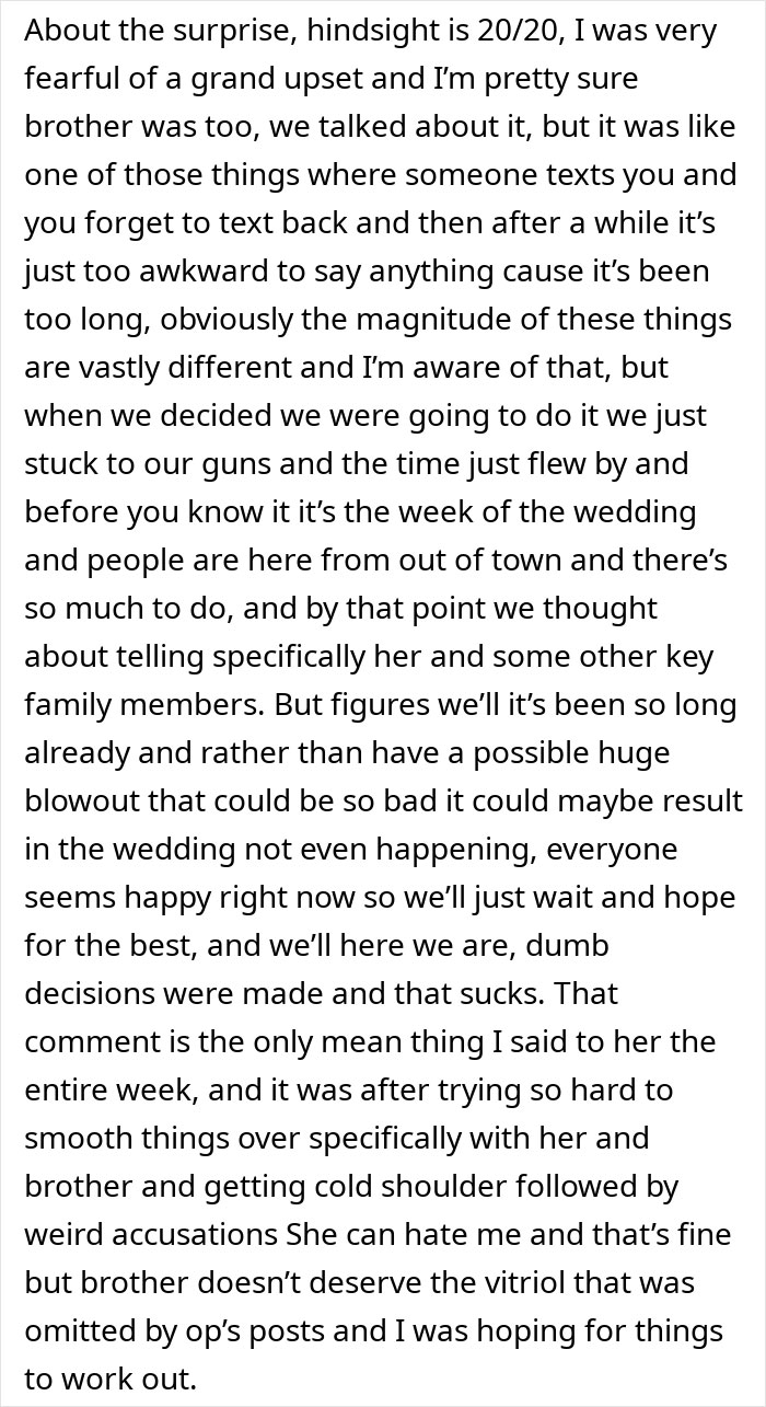Woman Becomes Estranged From Beloved Brother After Fake Wedding Drama Destroys Trust Woman Becomes Estranged From Beloved Brother After Fake Wedding Drama Destroys Trust