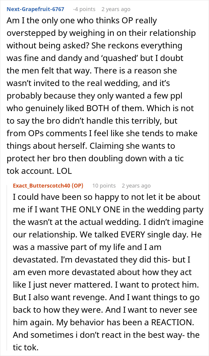 Woman Becomes Estranged From Beloved Brother After Fake Wedding Drama Destroys Trust Woman Becomes Estranged From Beloved Brother After Fake Wedding Drama Destroys Trust