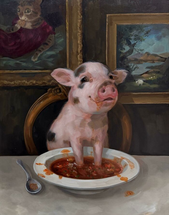 31 New Cute And Funny Animal Paintings By Alison Friend To Melt Your Heart Completely
