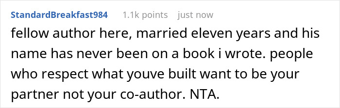 Guy Wants His Name On Author GF’s Book, Has Audacity To Lie To Everyone, Saying He “Co-Wrote” It Guy Wants His Name On Author GF’s Book, Has Audacity To Lie To Everyone, Saying He “Co-Wrote” It