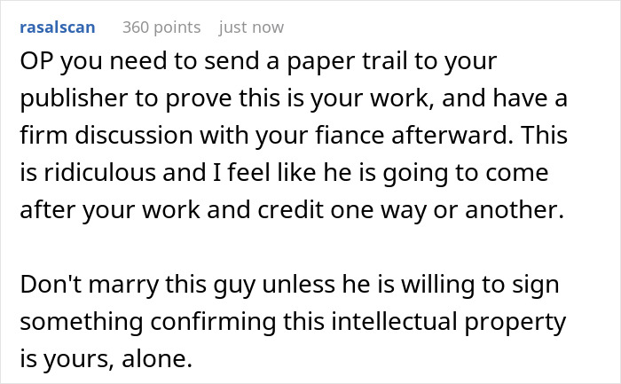Guy Wants His Name On Author GF’s Book, Has Audacity To Lie To Everyone, Saying He “Co-Wrote” It Guy Wants His Name On Author GF’s Book, Has Audacity To Lie To Everyone, Saying He “Co-Wrote” It