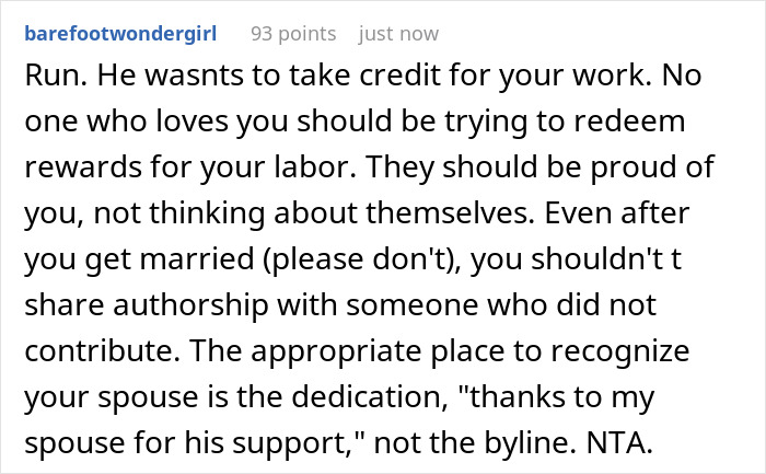 Guy Wants His Name On Author GF’s Book, Has Audacity To Lie To Everyone, Saying He “Co-Wrote” It Guy Wants His Name On Author GF’s Book, Has Audacity To Lie To Everyone, Saying He “Co-Wrote” It