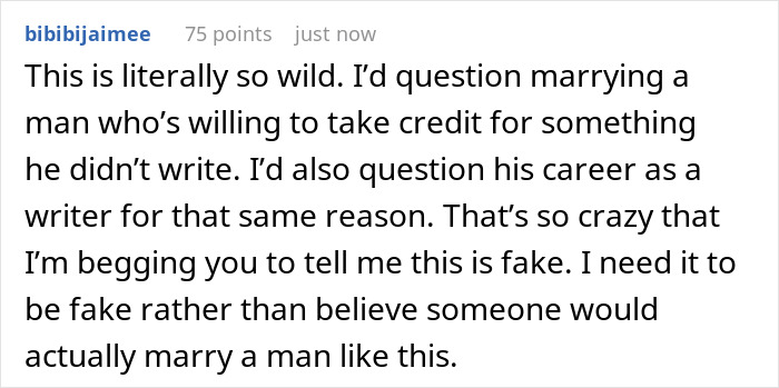 Guy Wants His Name On Author GF’s Book, Has Audacity To Lie To Everyone, Saying He “Co-Wrote” It Guy Wants His Name On Author GF’s Book, Has Audacity To Lie To Everyone, Saying He “Co-Wrote” It