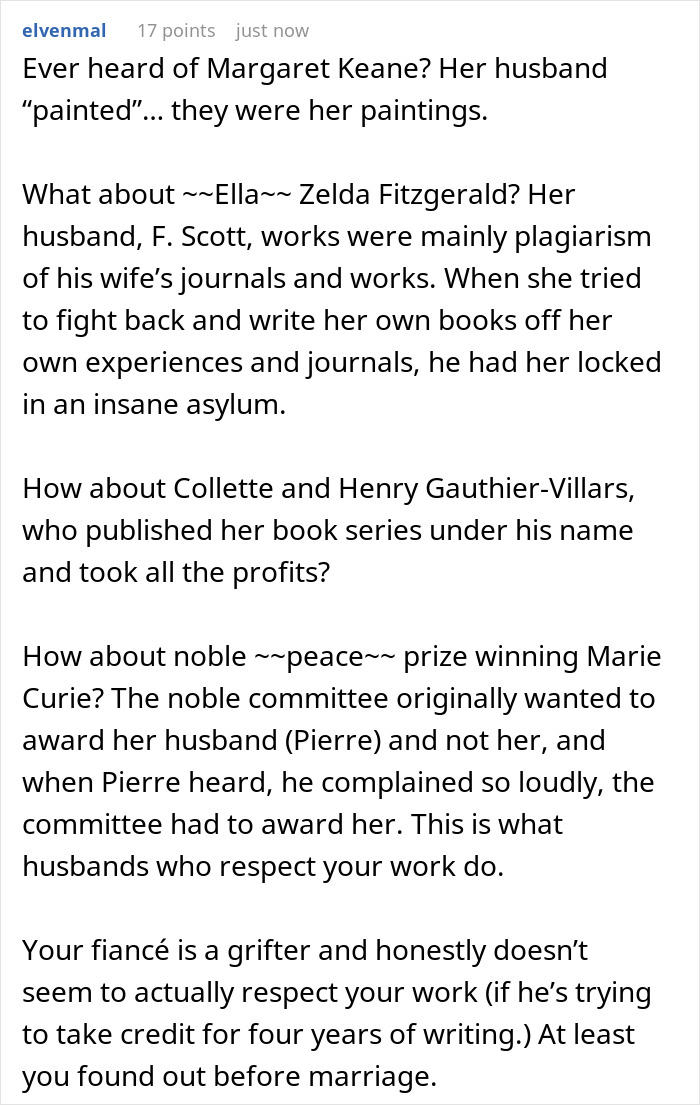 Guy Wants His Name On Author GF’s Book, Has Audacity To Lie To Everyone, Saying He “Co-Wrote” It Guy Wants His Name On Author GF’s Book, Has Audacity To Lie To Everyone, Saying He “Co-Wrote” It