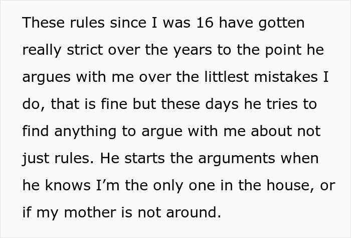 Guy Enforces Ridiculous House Rules On 19YO Stepdaughter, Shocked As She Refuses To Keep Contact Guy Enforces Ridiculous House Rules On 19YO Stepdaughter, Shocked As She Refuses To Keep Contact