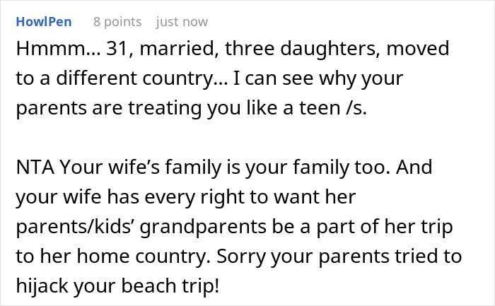 Parents Hijack Son’s Family Vacation Plans, Call Him Ungrateful When He Refuses To Go Along With It Parents Hijack Son’s Family Vacation Plans, Call Him Ungrateful When He Refuses To Go Along With It