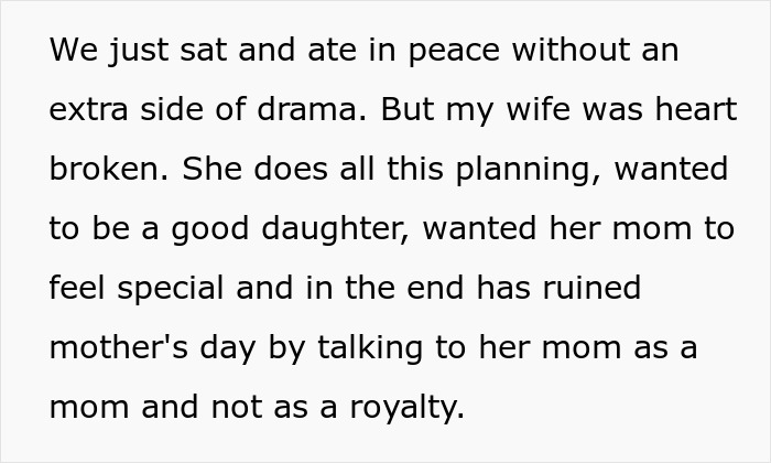 Daughter Goes Out Of Her Way To Plan A Special Mother’s Day, Attention-Seeker Mom Ruins It Anyway Daughter Goes Out Of Her Way To Plan A Special Mother’s Day, Attention-Seeker Mom Ruins It Anyway