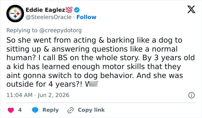 3YO Girl Abandoned By Parents Was Raised By Dogs And Continued To Act Like One Even After She Was Found 3YO Girl Abandoned By Parents Was Raised By Dogs And Continued To Act Like One Even After She Was Found