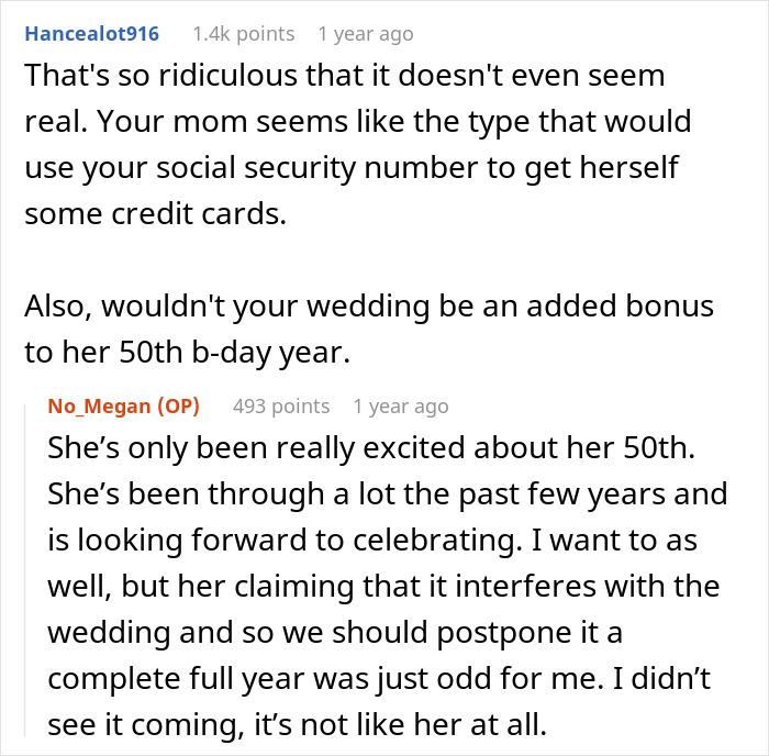 Mom Wants A Whole Year To Celebrate Her Birthday, Tells Daughter Her Wedding Can Wait Mom Wants A Whole Year To Celebrate Her Birthday, Tells Daughter Her Wedding Can Wait