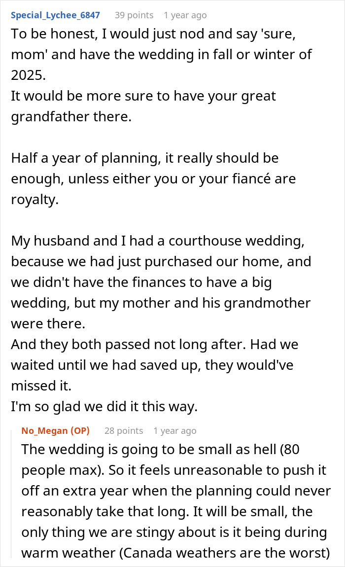Mom Wants A Whole Year To Celebrate Her Birthday, Tells Daughter Her Wedding Can Wait Mom Wants A Whole Year To Celebrate Her Birthday, Tells Daughter Her Wedding Can Wait