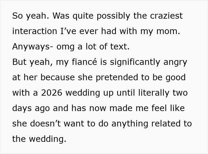 Mom Wants A Whole Year To Celebrate Her Birthday, Tells Daughter Her Wedding Can Wait Mom Wants A Whole Year To Celebrate Her Birthday, Tells Daughter Her Wedding Can Wait