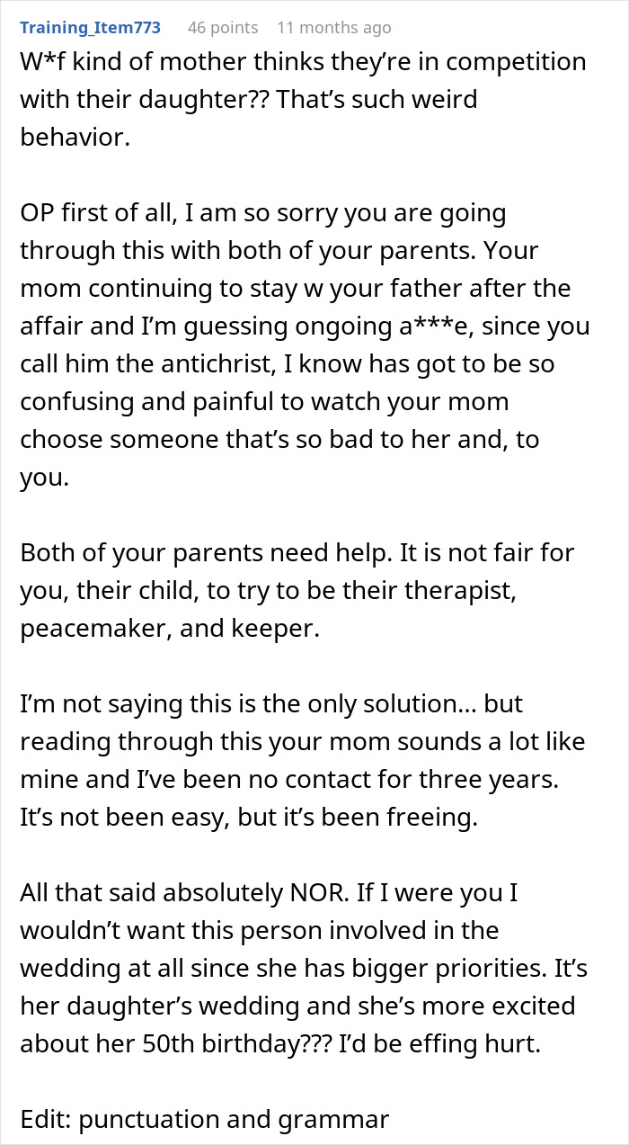 Mom Wants A Whole Year To Celebrate Her Birthday, Tells Daughter Her Wedding Can Wait Mom Wants A Whole Year To Celebrate Her Birthday, Tells Daughter Her Wedding Can Wait