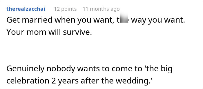 Mom Wants A Whole Year To Celebrate Her Birthday, Tells Daughter Her Wedding Can Wait Mom Wants A Whole Year To Celebrate Her Birthday, Tells Daughter Her Wedding Can Wait