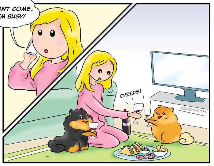40 Hilariously Accurate Comics By This Artist That Perfectly Capture Life With A Pomeranian
