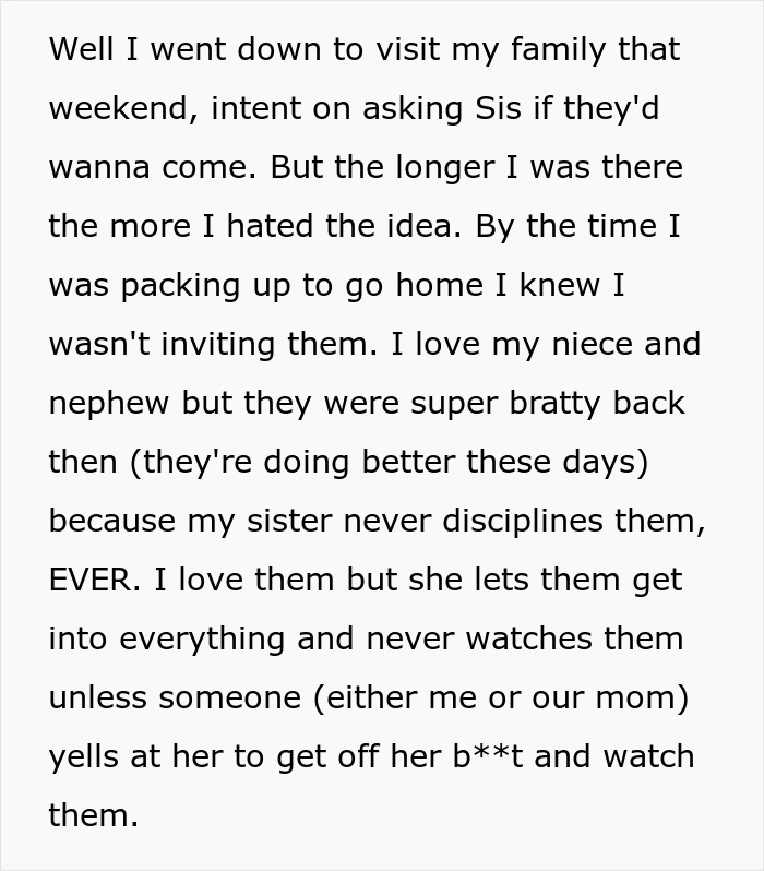 Entitled Mom Can’t Believe Sister Didn’t Take Her Kids On Vacation, Gets Even More Mad After Being Told Why Entitled Mom Can’t Believe Sister Didn’t Take Her Kids On Vacation, Gets Even More Mad After Being Told Why