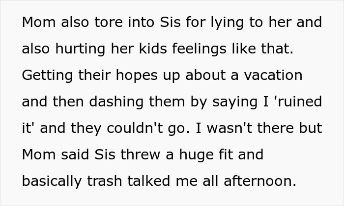 Entitled Mom Can’t Believe Sister Didn’t Take Her Kids On Vacation, Gets Even More Mad After Being Told Why Entitled Mom Can’t Believe Sister Didn’t Take Her Kids On Vacation, Gets Even More Mad After Being Told Why
