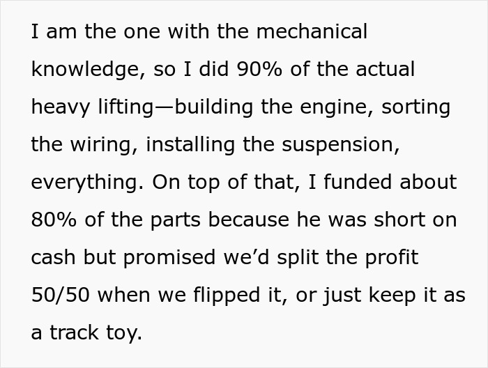 Guy Gets Betrayed By Friend After Putting His Heart And Soul To A Project Car They Were Working On Together