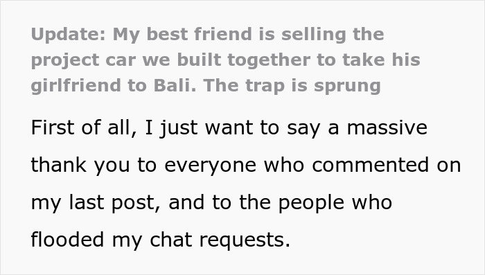 Guy Gets Betrayed By Friend After Putting His Heart And Soul To A Project Car They Were Working On Together