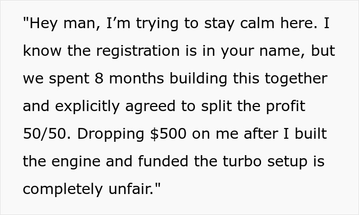 Guy Gets Betrayed By Friend After Putting His Heart And Soul To A Project Car They Were Working On Together